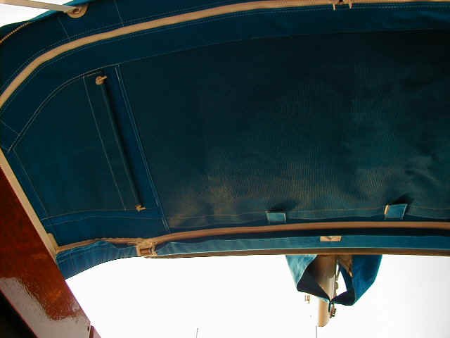 One of my special features are the pockets on the underside of the dodger.
The side pockets are great for sunglasses, pencils, etc. The large center pocket holds
charts.…
