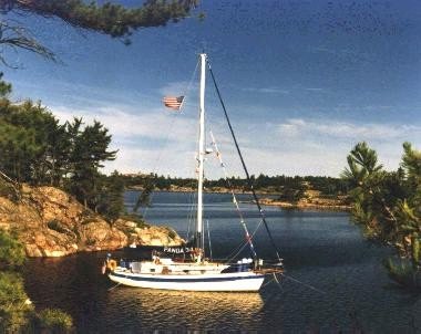 A great boat in a beautiful setting.  The traditional lines of the
    Baba-class combined with updated features and technology.